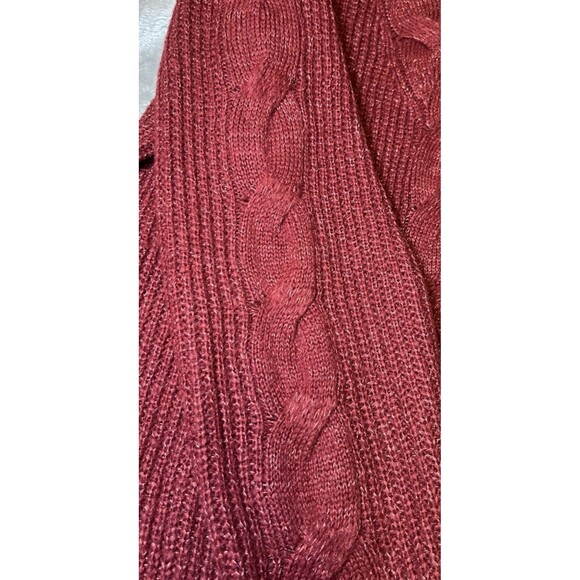 Lauren Conrad Sweater Womens Size Medium‎ Red/Orange Round Neck Knit Acrylic - Picture 8 of 13